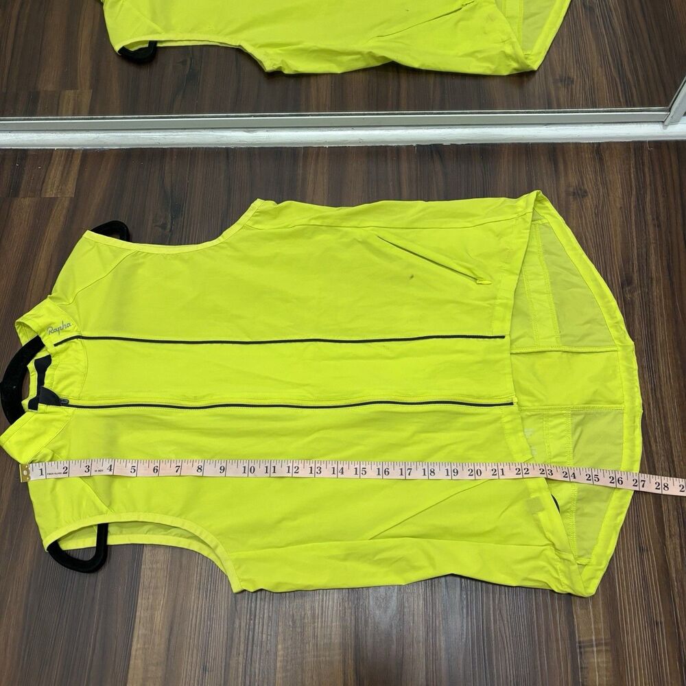 Rapha Men’s Large Cycling Classic Gilet Vest Yellow Chartreuse Lightweight - Picture 8 of 8